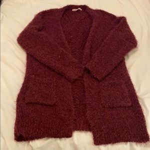 Fuzzy cardigan
